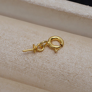 S925 Silver Pendant Accessories 5-13 Empty <b>Holder</b> 4229 Universal Buckle DIY Hanging Bead <b>Plate</b> Spring Buckle for Jewelry - Product Image 4