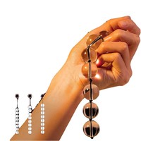 BDSM Hochtemperaturbeständige Langlebige Glas-Analperlenkette Erotisches Erwachsenen-Spielzeug für Anale Stimulation bei Männern & Frauen