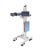 Machine de marquage laser à fibre refroidie par air de type volant 20W/30W haute précision AI/DWG/DST pour la gravure de numéros de lot et de dates d'expiration