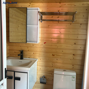 Casetta <span class=keywords><strong>in</strong></span> Legno Stile <span class=keywords><strong>Bungalow</strong></span> Americano Tradizionale per Giardino e Campeggio con Tettoia per Auto, Adatta per Ville - Product Image 5
