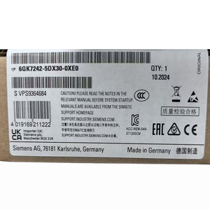 En stock et neuf, module de communication PLC <span class=keywords><strong>6GK7</strong></span> <span class=keywords><strong>242</strong></span>-<span class=keywords><strong>5DX30</strong></span>-<span class=keywords><strong>0XE0</strong></span> MEW 6GK7242-<span class=keywords><strong>5DX30</strong></span>-<span class=keywords><strong>0XE0</strong></span> S7-1200 * Économique * - Product Image 1