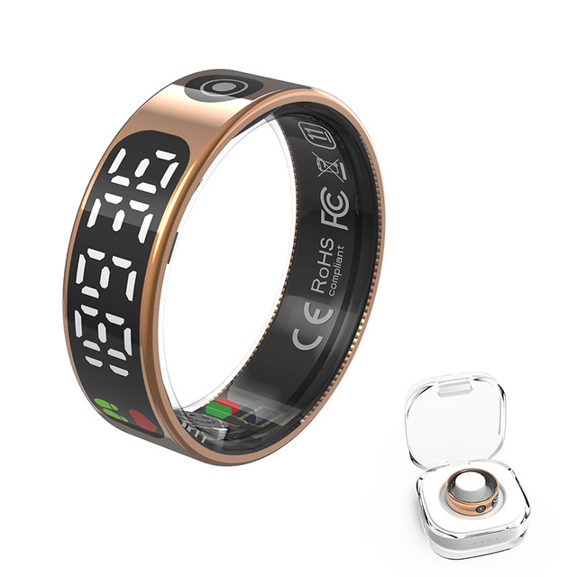 IP68 Waterproof Health Smart Ring Monitor Sleep Tracker for Iphone Heart Rate Blood Pressure Sports Mode Smart Rings for Health