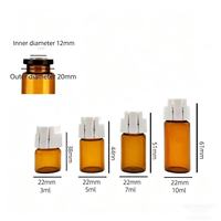 Flacon séparé 2-en-1 pour poudre aqueuse 3 ml, flacon à double compartiment pour séparation sec/humide pour essence 5 ml, hexapeptide polypeptidique 7 ml