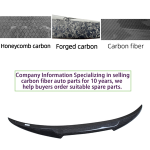 For 4 Series F33 Convertible&M4 M4 Style Honeycomb Carbon Fiber <b>Rear</b> <b>Spoiler</b> Trunk Wing 2013-2020 - Product Image 4