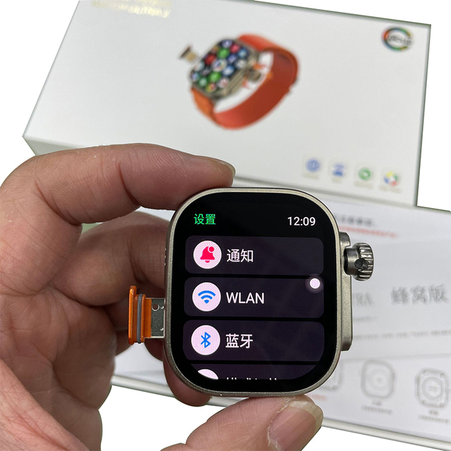4G Cellular Card Edition Smart Watch with WiFi AMOLED Independent Call Download Application Features Metal Case