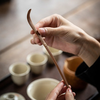 Cuillère à Matcha Estick en Bambou Violet Foncé Écologique Faite à la Main pour Boissons – Vente en Gros