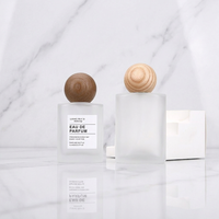 Botol Semprot Kaca Buram Berkualitas Tinggi Bentuk Bulat Pipih 30ml 50ml Botol Kosong Isi Ulang Parfum
