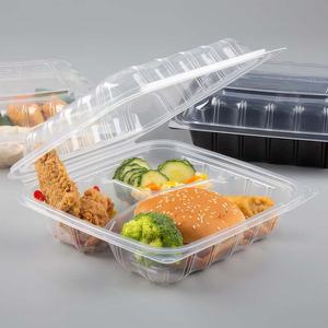 Contenedor de Alimentos Desechable con Logotipo Personalizado, Caja Bento de Plástico con 5 Compartimentos y Tapa para Catering y Eventos - Product Image 6