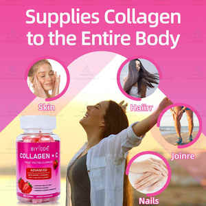 פפטידי קולגן הידרוליזיים מתקדמים בעלי חוזק גבוה, פורמולה טהורה, תוסף קולגן ימי בצורת גומי - Product Image 4