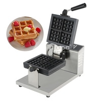 Ventes Flash : Gaufrier Électrique Professionnel Commercial en Acier Inoxydable 1400W, Numérique, Antiadhésif, Plaques Amovibles et Réglables