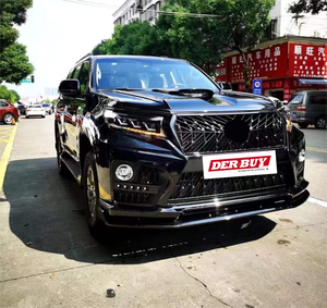 2010-2017 Prado Tuning Parts Modellista Facelift Bodykit con labio delantero labio trasero falda lateral para Fj150 Actualización de parachoques de coche - Product Image 1