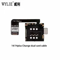 Cable flexible Wylie eSim modificado para doble tarjeta SIM para IP 14/14 Plus, herramientas de reparación para cambiar la bandeja de ranura de doble tarjeta SIM.
