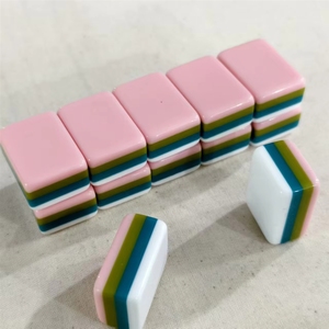 Set di Lusso di Tessere Mahjong Americane, 160 Pezzi in Acrilico <span class=keywords><strong>con</strong></span> Design a Scacchiera Inciso per Gioco in Famiglia - Product Image 2