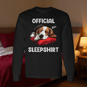 Camiseta oficial de manga larga para dormir Basset Hound, pijama para amantes de los perros - Product Image 3