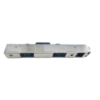 Roulette pour porte coulissante 2 galets nylon noir 151mm acier inoxydable aluminium robuste SDT OEM