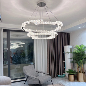 ENSEMBLE lustres LED en cristal nordique pour chambre cuisine salon intérieur éclairage à la maison <span class=keywords><strong>Suspension</strong></span> <span class=keywords><strong>Luminaire</strong></span> - Product Image 2