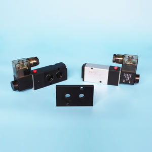 Vanne solénoïde pneumatique à bobine unique en alliage d'aluminium YXPC, plaque Namur, 220V AC380V, 1/4 pouce, 5/2 voies - Product Image 6