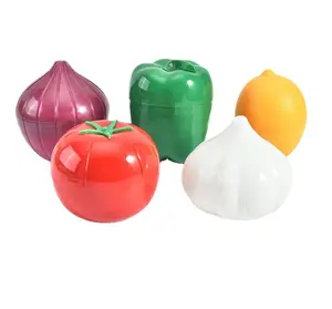 Transparent Kitchen Fruit Saver Vegetable Keeper for Garlic Onion Lemon  Tomato Orange Green Pepper Storage Container