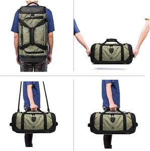 Muestra gratuita de bolsa deportiva de viaje fabricada en China con tres compartimentos ajustables para zapatos y múltiples usos como bolsa de lona de viaje - Product Image 4