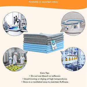 Serviette en microfibre tissée <span class=keywords><strong>de</strong></span> perles épaisses 40x40cm essuyage sans bord verre séchage banc <span class=keywords><strong>de</strong></span> laboratoire propre hôpital Instrument plateau polissage - Product Image 5