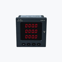EASTSONG ES96-U3 Voltímetro Digital Trifásico de 96x96mm con LED Rojo, CA 1000V, RS485 Modbus RTU, Clase 0.5, IP65, Retardante de Llama