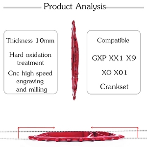 Plateau de pédalier VXM en aluminium 7075 32T 34T 36T 38T Narrow Wide pour manivelle XX1 <span class=keywords><strong>XO1</strong></span> X1 GX XO X9 - Pièces VTT - Product Image 4