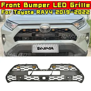 Parrilla Delantera para Toyota RAV4 2019-2022, Parrilla de Carreras para Parachoques Delantero, Kit de Carrocería, Parrilla Delantera de Plástico ABS, Pieza Exterior - Product Image 3