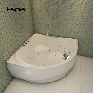 Bañera Triangular Moderna de Acrílico Mystique, Independiente, con Hidromasaje, para Uso en Interiores de Hoteles/Villas - Product Image 3