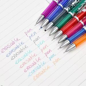 Bolígrafo de gel de plástico Azul Rojo Negro <span class=keywords><strong>verde</strong></span> naranja púrpura con borrador juego de bolígrafos borrables multicolor de 0,5mm con recambios - Product Image 6