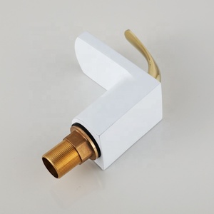 Độc LEVER lưu vực <span class=keywords><strong>tap</strong></span> chất lượng cao trắng sơn phòng tắm Brass Thác vòi nước - Product Image 6