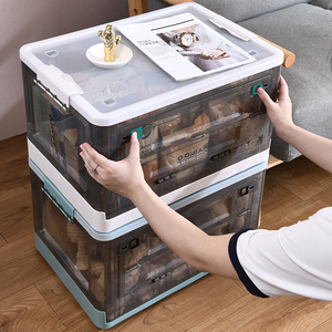 Maßgefertigter Stapelbarer Zweiseitiger Aufbewahrungsbehälter mit Klapptüren Spielzeug- und Kleinteile-Organizer Große Faltbare Plastik-Aufbewahrungsbox - Product Image 5