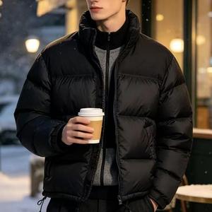 Hooded Lightweight Padded Coat Windproof Winter Outerwear <b>feather</b> genuine <b>down</b> jacket for Mountain Area - Product Image 5