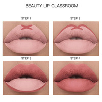 Logo Kustom DIY Tube Lipstick Lip Liner Kit Creamy Matte Vegan Bebas Kekejaman Tahan Lama Pigmentasi Tinggi Tahan Air OEM Lip Combo