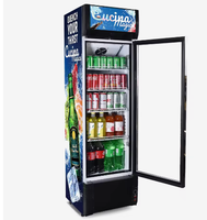 Vitrines de réfrigérateur de marque à faible de réfrigérateur transparents spacieux pour le magasin de franchise de boissons