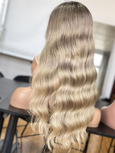 Perruque en cheveux humains vierges blonds de luxe 2026, design HD 13x5, perruque à dentelle frontale invisible, nœuds simples 5.0 pour femmes blanches - Product Image 6