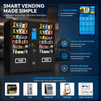 Máquina Expendedora Comercial Automática de Aperitivos y Bebidas con Pantalla Táctil Inteligente de 22 Pulgadas para Lugares Públicos