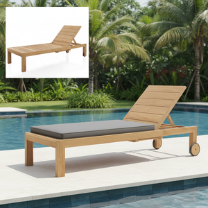 تصميم جديد على الطراز الحديث في الهواء الطلق خشب الساج كرسي صالة حمام سباحة بجانب كراسي التشمس لفناء الفندق وغرفة النوم - Product Image 3