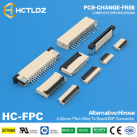 Connecteur de câble flexible FFC 40P, pas de 0,5 mm, âme en cuivre, isolation en caoutchouc, indice de protection IP67, câble ruban pour ordinateurs et machines