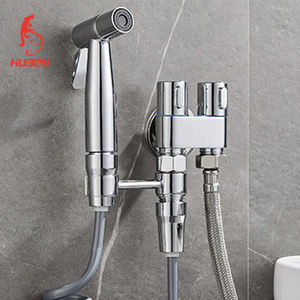Douche hygiénique pour salle de bain, bidet, pomme de douche, robinet à double sortie, ensembles de robinets d'angle, accessoires de salle de bain, siège de toilette bidet - Product Image 1