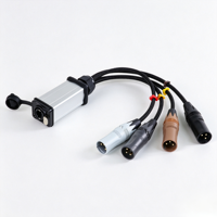 Boîtier audio multipaire 4 canaux XLR vers RJ45, prolongateur de signal audio mâle-femelle vers RJ45 pour performances en direct, DJ, scène, studio d'enregistrement