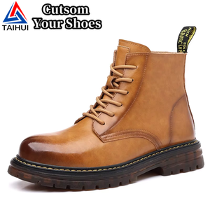 Bottes <span class=keywords><strong>Chelsea</strong></span> montantes pour hommes, hiver, mi-mollet, doublées de polaire, chaudes, décontractées, rétro, tendance, semelle en caoutchouc, style décontracté - Product Image 1