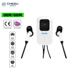 CHESU Nouvelle station de recharge EV fiable avec <span class=keywords><strong>panneau</strong></span> <span class=keywords><strong>solaire</strong></span> Type 2 AC <span class=keywords><strong>Wallbox</strong></span> 22 kW Démarrage par application - Product Image 1