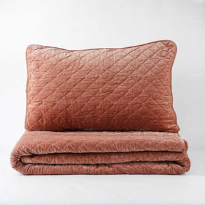 Cubrecama Grande de Terciopelo de Algodón con Fundas de Almohada, Diseño Personalizado a Medida, Cubrecama Lavado, Juego de Ropa de Cama, Cubrecama Acolchado - Product Image 5