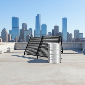 Colector Solar de Tubos Evacuados Incluido para Plantas de Manufactura, Diseño Profesional, Colector Solar de Tubos Evacuados JR-180 - Product Image 1