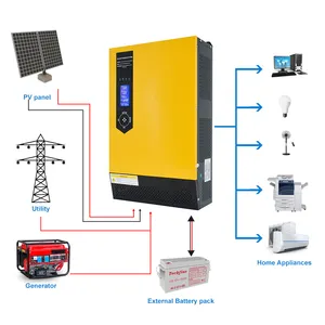 Offgrid 24v 48v 1.5kw 2kw 2.5kw 3.5kw 5kw 6kw कम आवृत्ति Mppt बंद ग्रिड संकर बिजली सौर पलटनेवाला