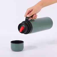 Ensemble de voyage en plein air, thermos isotherme en acier inoxydable de 1000 ml pour Yerba Mate avec poignée robuste