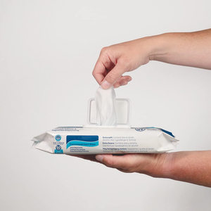 Lingettes humides pour adultes Débarbouillettes jetables pour patients Lingettes humides pour l'<span class=keywords><strong>incontinence</strong></span> et le nettoyage des personnes âgées Lingettes de grande taille - Product Image 4