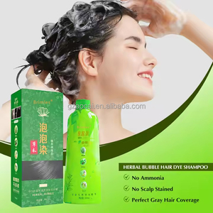 Shampoo colorant capillaire permanent à base de plantes, noir, sans ammoniaque, sans tache sur la peau, 500 ml, prix de gros d'usine, best-seller - Product Image 3