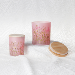 3oz 4oz 6oz 8oz 10oz 12oz 14oz 15oz 16oz bocaux à bougie en <span class=keywords><strong>verre</strong></span> à fond droit avec couvercle en bois - Product Image 5