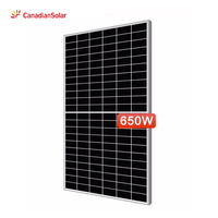 Panneaux solaires CSI Solar 650W Mono Panel N-Type HJT PV avec certificat TUV, haute efficacité, panneaux solaires de marché